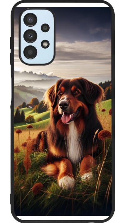Samsung Galaxy A13 5G Case Hülle - Silikon schwarz Hund Land Schweiz