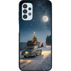 Coque Samsung Galaxy A13 5G - Silicone rigide noir Christmas 25 Car with Tree Xmas