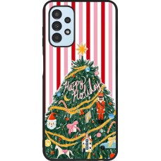 Coque Samsung Galaxy A13 5G - Silicone rigide noir Christmas 25 Happy Holiday