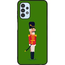 Coque Samsung Galaxy A13 5G - Silicone rigide noir Christmas 25 Nutcracker Green