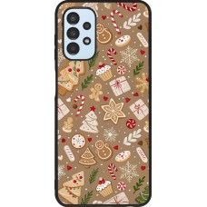Coque Samsung Galaxy A13 5G - Silicone rigide noir Christmas 25 Pattern Ginger Cookie