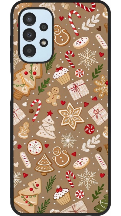 Coque Samsung Galaxy A13 5G - Silicone rigide noir Christmas 25 Pattern Ginger Cookie