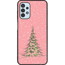 Coque Samsung Galaxy A13 5G - Silicone rigide noir Christmas 25 Pink Tree