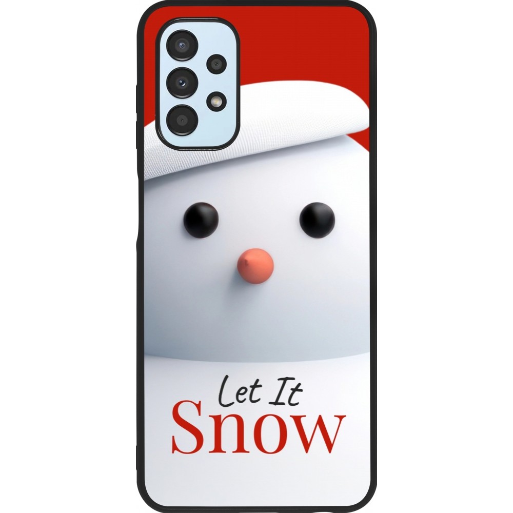 Coque Samsung Galaxy A13 5G - Silicone rigide noir Christmas 25 Xmas Snowman