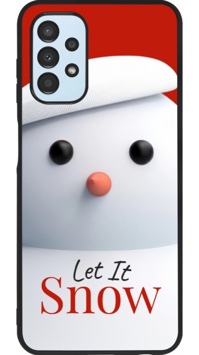 Coque Samsung Galaxy A13 5G - Silicone rigide noir Christmas 25 Xmas Snowman