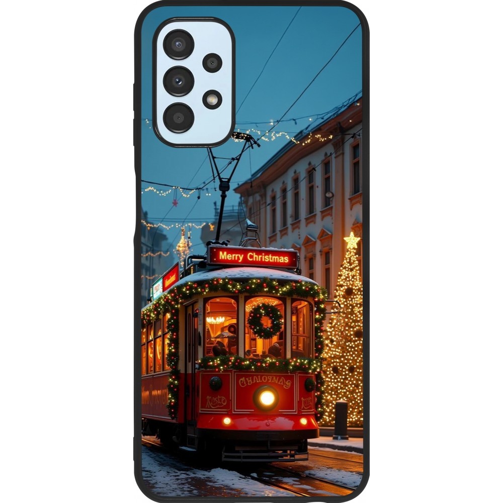 Coque Samsung Galaxy A13 5G - Silicone rigide noir Christmas 25 Xmas Train