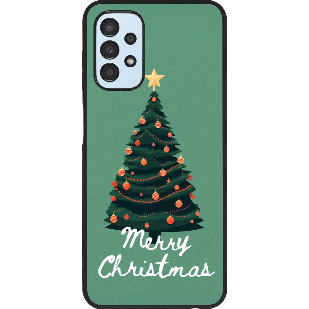 Coque Samsung Galaxy A13 5G - Silicone rigide noir Christmas 25 Xmas Tree