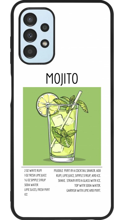 Samsung Galaxy A13 5G Case Hülle - Silikon schwarz Cocktail Rezept Mojito