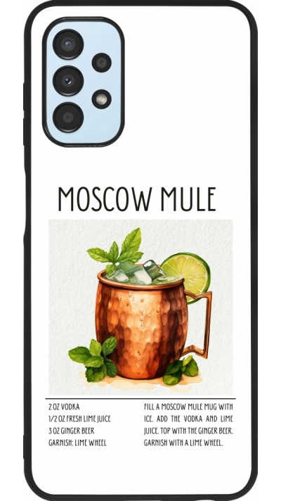 Samsung Galaxy A13 5G Case Hülle - Silikon schwarz Cocktail Rezept Moscow Mule