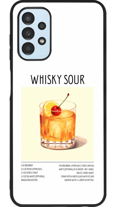 Samsung Galaxy A13 5G Case Hülle - Silikon schwarz Cocktail Rezept Whisky Sour