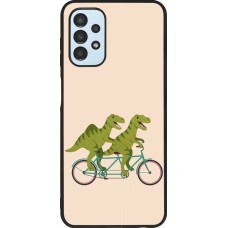Coque Samsung Galaxy A13 5G - Silicone rigide noir Dinosaurs on bikes 2026