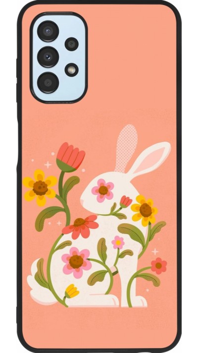 Coque Samsung Galaxy A13 5G - Silicone rigide noir Easter 2026 Rabbit collage