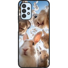 Coque Samsung Galaxy A13 5G - Silicone rigide noir Easter 2026 Rabbits