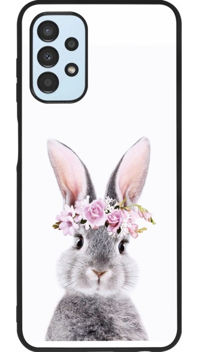 Samsung Galaxy A13 5G Case Hülle - Silikon schwarz Easter 2023 flower bunny
