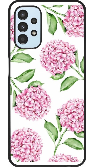 Coque Samsung Galaxy A13 5G - Silicone rigide noir Easter 2024 pink flowers