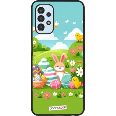 Coque Samsung Galaxy A13 5G - Silicone rigide noir Easter 2025 Green