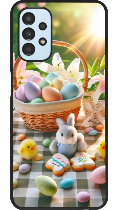 Samsung Galaxy A13 5G Case Hülle - Silikon schwarz Ostern 2025 Osterkorb