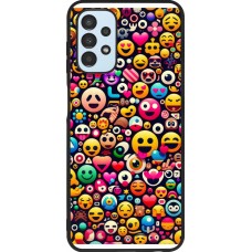 Samsung Galaxy A13 5G Case Hülle - Silikon schwarz Emoji Mix Farbe