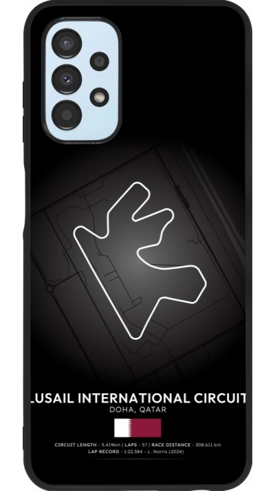 Coque Samsung Galaxy A13 5G - Silicone rigide noir F1 Track 2025 Qatar