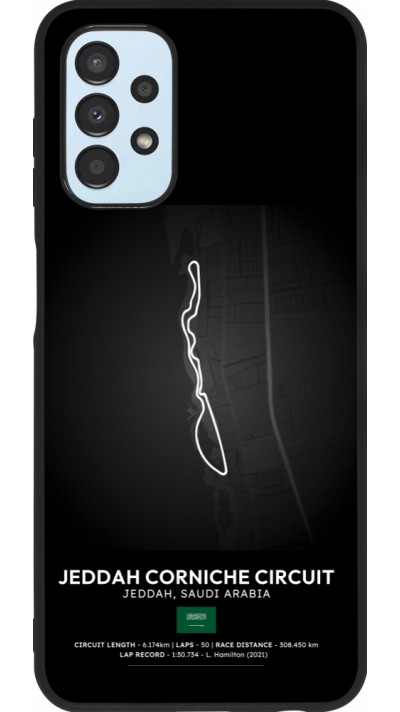 Coque Samsung Galaxy A13 5G - Silicone rigide noir F1 Track 2025 Saudi Arabia
