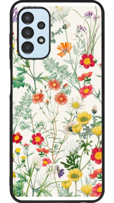 Coque Samsung Galaxy A13 5G - Silicone rigide noir Flora Botanical Wildlife