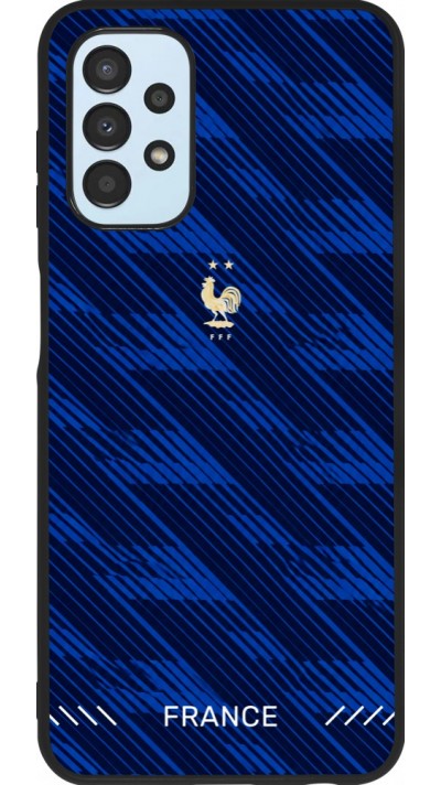 Coque Samsung Galaxy A13 5G - Silicone rigide noir Maillot de football France 2026 personnalisable
