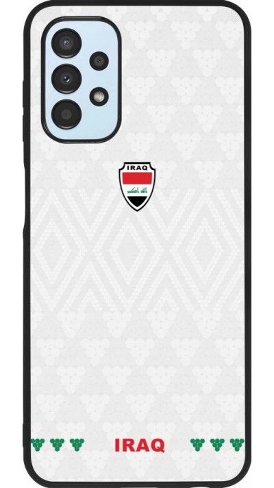 Coque Samsung Galaxy A13 5G - Silicone rigide noir Maillot de football Irak 2026 personnalisable