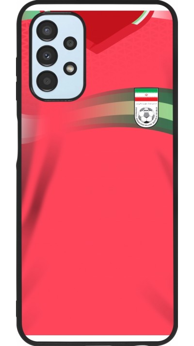Coque Samsung Galaxy A13 5G - Silicone rigide noir Maillot de football Iran 2022 personnalisable