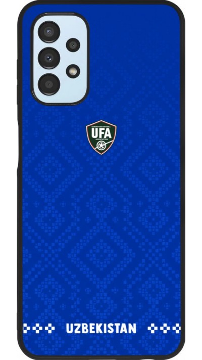 Samsung Galaxy A13 5G Case Hülle - Silikon schwarz Usbekistan 2026 personalisierbares Fussballtrikot