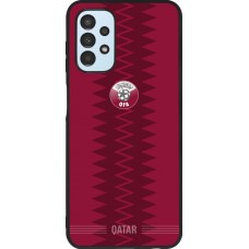 Coque Samsung Galaxy A13 5G - Silicone rigide noir Maillot de football Qatar 2026 personnalisable