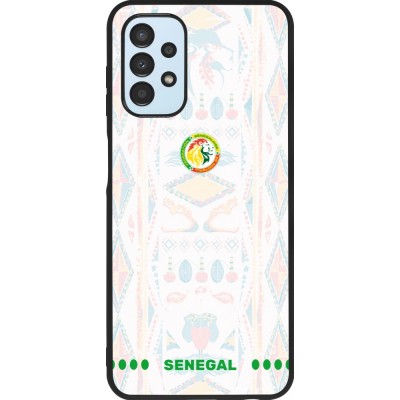 Coque Samsung Galaxy A13 5G - Silicone rigide noir Maillot de football Sénégal 2026 personnalisable