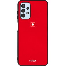 Coque Samsung Galaxy A13 5G - Silicone rigide noir Maillot de football Suisse 2026 personnalisable