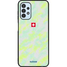 Coque Samsung Galaxy A13 5G - Silicone rigide noir Maillot de football Suisse Away 2026 personnalisable