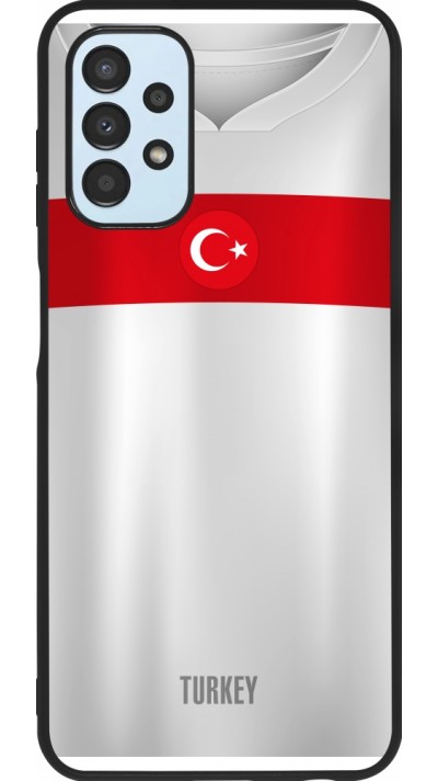 Coque Samsung Galaxy A13 5G - Silicone rigide noir Maillot de football Turquie personnalisable