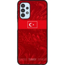 Coque Samsung Galaxy A13 5G - Silicone rigide noir Maillot de football Turquie 2026 personnalisable