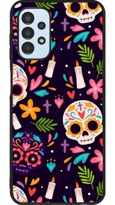 Samsung Galaxy A13 5G Case Hülle - Silikon schwarz Halloween 2023 mexican style
