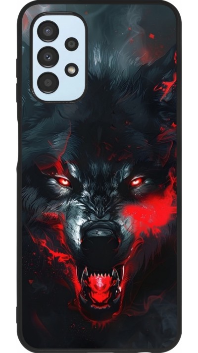 Coque Samsung Galaxy A13 5G - Silicone rigide noir Halloween 2024 mad werewolf