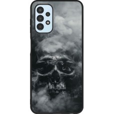Coque Samsung Galaxy A13 5G - Silicone rigide noir Halloween 2024 smoky skull
