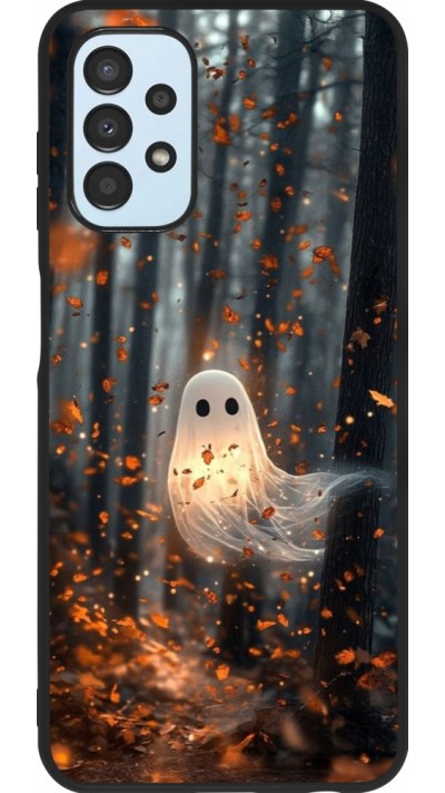 Coque Samsung Galaxy A13 5G - Silicone rigide noir Halloween 2025 Ghost in the forest