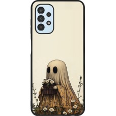 Coque Samsung Galaxy A13 5G - Silicone rigide noir Halloween 2025 Ghost gardener