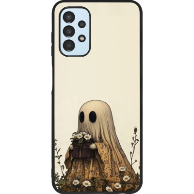 Coque Samsung Galaxy A13 5G - Silicone rigide noir Halloween 2025 Ghost gardener
