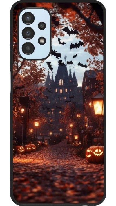 Samsung Galaxy A13 5G Case Hülle - Silikon schwarz Halloween 2025 Haunted house