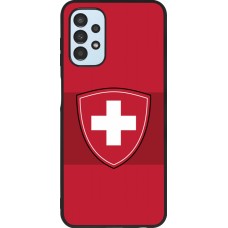 Coque Samsung Galaxy A13 5G - Silicone rigide noir Hockey World Championship Ecusson Suisse
