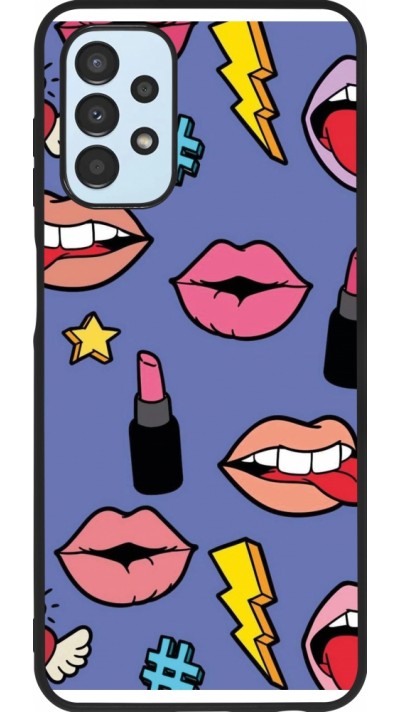 Coque Samsung Galaxy A13 5G - Silicone rigide noir Lips and lipgloss