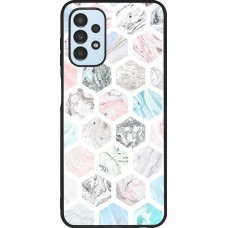 Coque Samsung Galaxy A13 5G - Silicone rigide noir Marble Everything