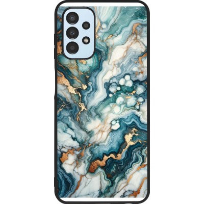 Samsung Galaxy A13 5G Case Hülle - Silikon schwarz Grüner Blauer Goldener Marmor