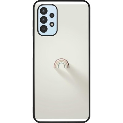 Coque Samsung Galaxy A13 5G - Silicone rigide noir Mini Rainbow Minimal