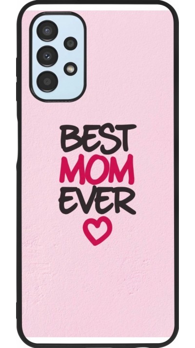 Coque Samsung Galaxy A13 5G - Silicone rigide noir Mom 2023 best Mom ever pink