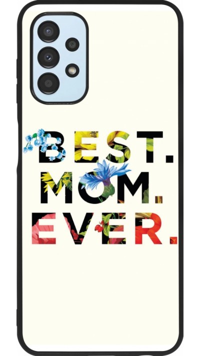 Samsung Galaxy A13 5G Case Hülle - Silikon schwarz Mom 2023 best Mom ever flowers