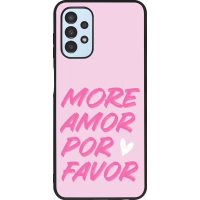 Coque Samsung Galaxy A13 5G - Silicone rigide noir More amor porfavor